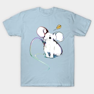 Cheese Time - Cute Mouse Art T-Shirt